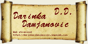 Darinka Damjanović vizit kartica